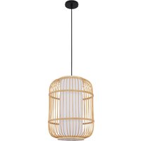 Bambus-Deckenlampe - Boho-Bali-Design-Pendelleuchte - Mane Natural wood - Metall, Bambus - Natural wood von PRIVATEFLOOR