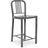 Design Barhocker mit Rückenlehne - 60cm - Jadon Dunkelgrau Design Barhocker mit Rückenlehne - 60cm - Jadon Dunkelgrau von PRIVATEFLOOR