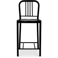 Design Barhocker mit Rückenlehne - 60cm - Jadon Schwarz Design Barhocker mit Rückenlehne - 60cm - Jadon Schwarz von PRIVATEFLOOR