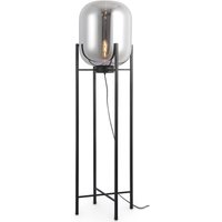 Design Stehlampe - Wohnzimmerlampe - Grau Rauch - Glas, Eisen - Rauch von PRIVATEFLOOR