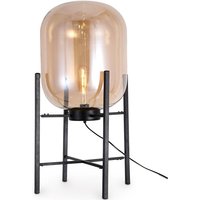 Design-Stehlampe - Wohnzimmerlampe - Groß - Grau Bernstein - Glas, Eisen - Bernstein von PRIVATEFLOOR