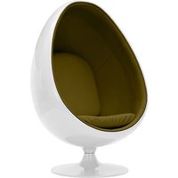 Designer-Sessel in Eiform - Kunstlederbezug - Eny Olive Designer-Sessel in Eiform - Kunstlederbezug - Eny Olive von PRIVATEFLOOR