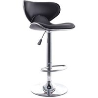 Drehbarer Barhocker mit Rückenlehne - Curve Back Schwarz von PRIVATEFLOOR