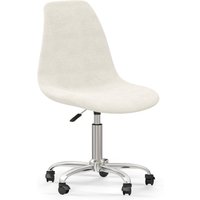 Privatefloor - Drehbarer Bürostuhl - Bouclé-Polsterung - Denisse Weiß Privatefloor - Drehbarer Bürostuhl - Bouclé-Polsterung - Denisse Weiß von PRIVATEFLOOR