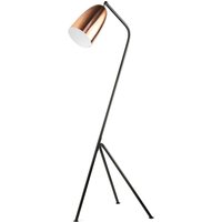 Dreibein Stehlampe - Design Wohnzimmerlampe - Cavalleta Chrom Roségold von PRIVATEFLOOR