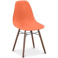 Esszimmerstühle - Skandinavisches Design - Dunkle Holzbeine - Skögur Orange Esszimmerstühle - Skandinavisches Design - Dunkle Holzbeine - Skögur Orange von PRIVATEFLOOR