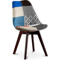 Esszimmerstuhl - Bezogen mit Patchwork - Pixi Multicolor von PRIVATEFLOOR