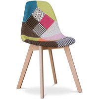 Esszimmerstuhl - Bezogen mit Patchwork - Simona Multicolor Esszimmerstuhl - Bezogen mit Patchwork - Simona Multicolor von PRIVATEFLOOR