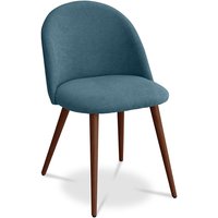Privatefloor - Esszimmerstuhl - Bezogen mit Stoff - Skandinavischer Stil - Evelyne Turquoise von PRIVATEFLOOR