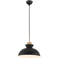 Deckenlampe - Pendelleuchte im skandinavischen Design - Sigfrid Schwarz - Metall, Holz - Schwarz von PRIVATEFLOOR