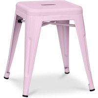 Hocker im Industriedesign - 45cm - Neuauflage - Stylix Pastellpink von PRIVATEFLOOR