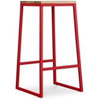 Privatefloor - Hocker im Industriedesign - Holz & Metall - 76cm - Big Boy Rot Privatefloor - Hocker im Industriedesign - Holz & Metall - 76cm - Big Boy Rot von PRIVATEFLOOR