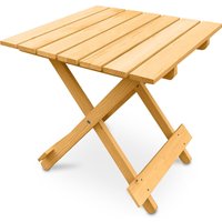 Gartentisch - Adirondack Holz Beistelltisch - Alana Natural wood - Hemlock Holz - Natural wood von PRIVATEFLOOR