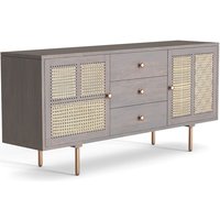 Holz-Sideboard - Vintage-Design - Dena Dunkelgrau Holz-Sideboard - Vintage-Design - Dena Dunkelgrau von PRIVATEFLOOR