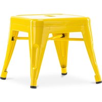 Kinderstuhl Stylix Industriedesign Metall - Neuauflage Gelb von PRIVATEFLOOR