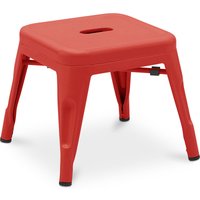 Kinderstuhl Stylix Industriedesign Metall - Neuauflage Rot - Stahl - Rot von PRIVATEFLOOR