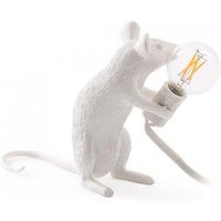 Tischlampe - Maus Ratte Kinderlampe - Resina Weiß - Harz - Weiß von PRIVATEFLOOR