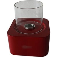 Moderner Bodenstehender Ethanol-Kamin - VPF-OX-011R-Glänzendes Rot glänzend rot von PRIVATEFLOOR