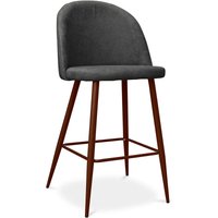 Privatefloor - Polsterhocker aus Stoff - Skandinavisches Design - 66cm- Evelyne Dunkelgrau von PRIVATEFLOOR