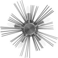 Wandleuchte - Metall-Deckenleuchte - 5 Glühbirnen - Lydia Silber - Aluminium, Metall - Silber von PRIVATEFLOOR