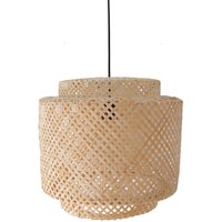 Deckenlampe aus Bambus - Boho-Bali-Design-Pendelleuchte - Hya Naturfarben - Metall, Bambus - Naturfarben von PRIVATEFLOOR