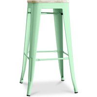Privatefloor - Barhocker - Industriedesign - Stahl & Holz - 76cm - Stylix von PRIVATEFLOOR