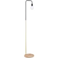 Stehlampe mit Marmorsockel - Wohnzimmerlampe - Carlo Gold - Marmor, Eisen - Gold von PRIVATEFLOOR