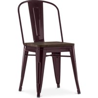 Esszimmerstuhl - Industriedesign - Holz und Stahl - Stylix Bronze von PRIVATEFLOOR
