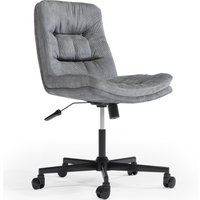 Gepolsterter Bürostuhl - Drehbar - Hera Dunkelgrau von PRIVATEFLOOR