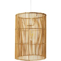 Privatefloor - Rattan-Deckenlampe - Hängeleuchte im Boho Bali-Design - An von PRIVATEFLOOR