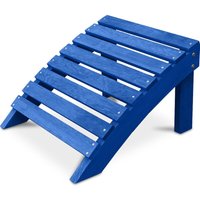 Fußhocker aus Holz für Gartenstuhl - Alana Blue - Hemlock Holz - Blue von PRIVATEFLOOR