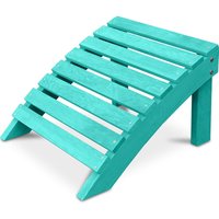 Fußhocker aus Holz für Gartenstuhl - Alana Grün von PRIVATEFLOOR