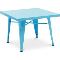 Privatefloor - Kindertisch - Industriedesign - Metall - 60cm - Neue Ausgabe - Stylix Turquoise von PRIVATEFLOOR