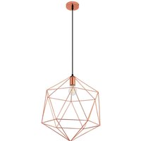 Privatefloor - Deckenlampe - Vintage-Design Pendelleuchte - Lara Roségold von PRIVATEFLOOR