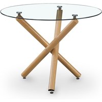 Privatefloor - Runder Esstisch - Skandinavisches Design - 4/5 Personen - Tesfa Naturfarben von PRIVATEFLOOR
