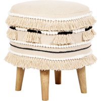 Privatefloor - Runder Pouf Hocker - Boho Bali Stil - Juliet Cremefarben Privatefloor - Runder Pouf Hocker - Boho Bali Stil - Juliet Cremefarben von PRIVATEFLOOR
