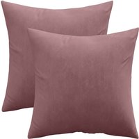 Privatefloor - Set aus 2 Samtkissen - Bezug und Füllung - Mesmal Pink von PRIVATEFLOOR