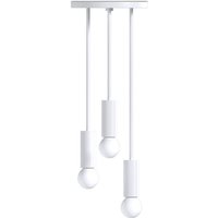 Privatefloor - Design-Deckenlampe - Hängeleuchte - 3 Arme - Troy Weiß - Metall - Weiß von PRIVATEFLOOR