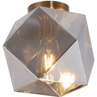 Privatefloor - Deckenlampe aus Kristall - Retro-Design-Deckenleuchte - Avo Grau transparent - Glas, Metall - Grau transparent von PRIVATEFLOOR
