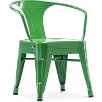Stylix Kinderstuhl mit Armlehne - Metall Grün - Eisen - Grün von PRIVATEFLOOR