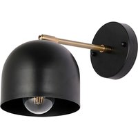 Wandlampe - Metall - Bleni Schwarz - Messing, Metall - Schwarz von PRIVATEFLOOR