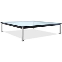 Privatefloor - Quadratischer Couchtisch - Glas - 80 cm - Kart Steel von PRIVATEFLOOR