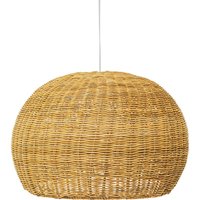 Privatefloor - Rattan-Deckenlampe - Pendelleuchte im Boho-Bali-Design - Kim Natural wood von PRIVATEFLOOR