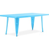 Rechteckiger Kindertisch - Industriedesign - 120cm - Stylix Turquoise - Stahl - Turquoise von PRIVATEFLOOR