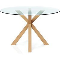 Runder Esstisch - 120CM - Glas - Tauwa Naturfarben Runder Esstisch - 120CM - Glas - Tauwa Naturfarben von PRIVATEFLOOR