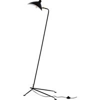 Schwarze Stehlampe - Wohnzimmerlampe - Giorge Schwarz - Stahl, Metall, Metall - Schwarz von PRIVATEFLOOR