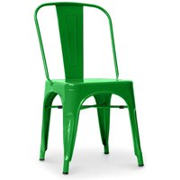 Stahl Esszimmerstuhl - Industriedesign - Neue Ausgabe - Stylix Grün von PRIVATEFLOOR