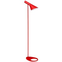 Stehlampe - Flexo-Wohnzimmerlampe - Nalan Rot - Stahl, Metall - Rot von PRIVATEFLOOR