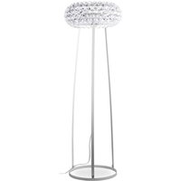 Stehlampe - Große Wohnzimmerlampe mit Kristallknöpfen - Savoni Transparent von PRIVATEFLOOR