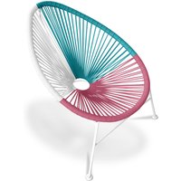 Privatefloor - Stuhl für den Außenbereich - Gartenstuhl - Acapulco Multicolor - Stahl, Synthetisches Rattan, Metall, Kunststoff - Multicolor von PRIVATEFLOOR